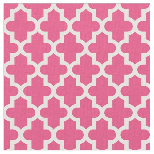 Hot Pink Moroccan Print Fabric