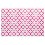 Hot Pink Moroccan Trellis Pattern Fabric