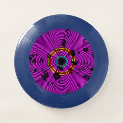 Hot Pink Multicolor Circled Pattern Wham_O Frisbee