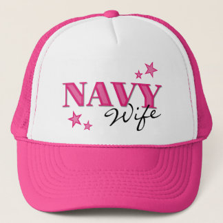 Hot Pink Navy Wife w/Stars Hat