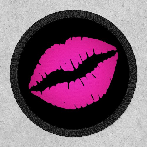 Hot Pink Ombre Lipstick Kiss Black Patch
