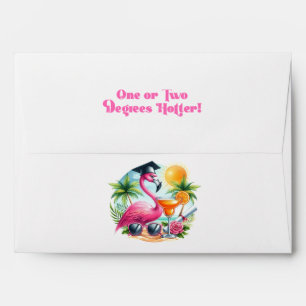 Hot-Pink "One or Two Degrees Hotter" Graduation Envelope