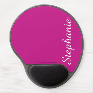Hot Pink or CHOOSE YOUR COLOR Personalized Gel Mouse Pad