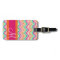 Hot Pink & Orange Chevron Pattern with Monogram