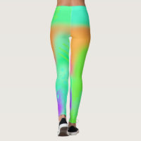 Colorful Pink Geometric Diamond Fun Pickleball Leggings