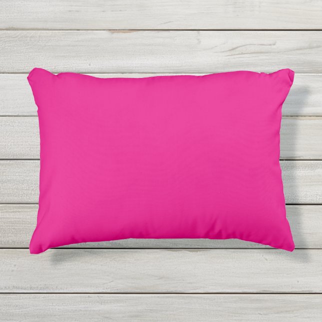 Hot Pink Outdoor Pillow (Front)