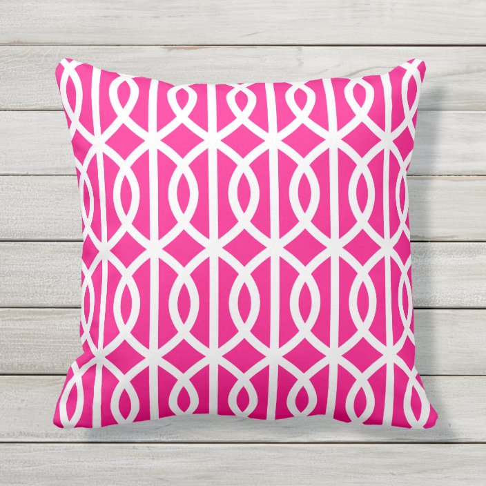 pink and blue outdoor pillows