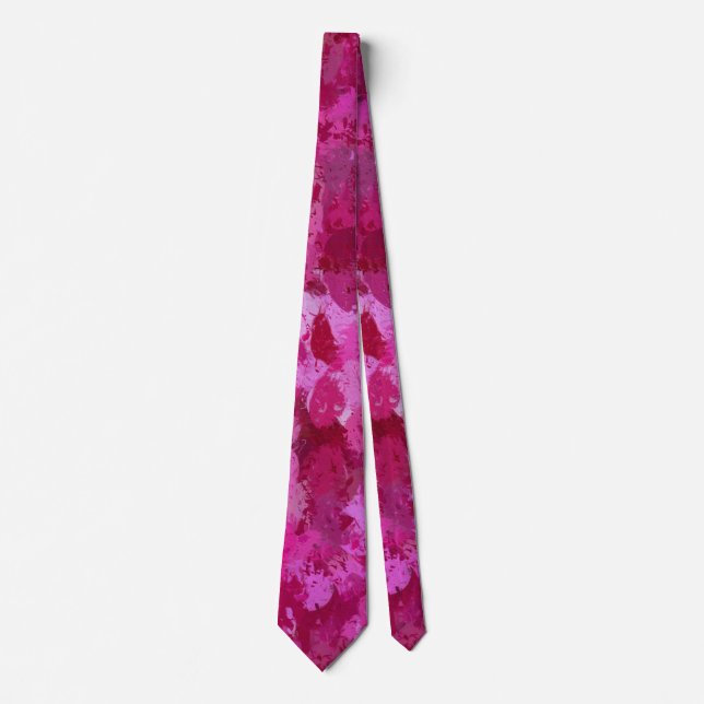 Hot Pink Paint Balls  Neck Tie (Front)