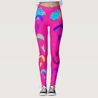 Hot Pink Paragliding Pixie sunshine Leggings