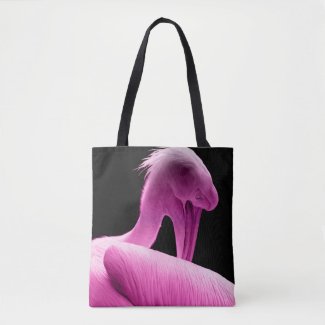 Hot Pink Pelican Tote Bag