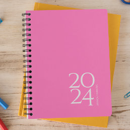 Hot Pink Personal 2024 Weekly Planner
