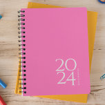 Hot Pink Personal 2024 Weekly Planner at Zazzle