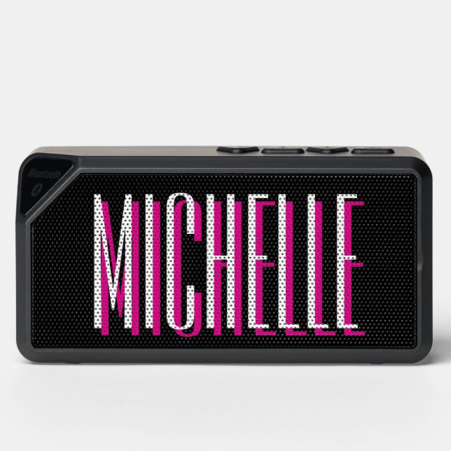 Hot Pink Personalized Bluetooth Speaker (Front)