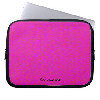 Hot Pink Personalized Laptop Sleeve