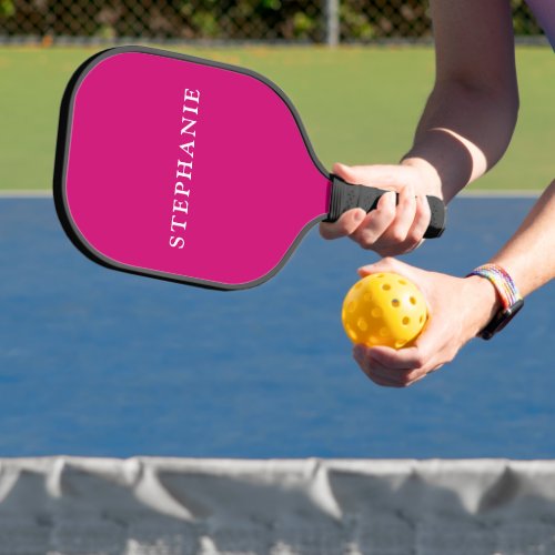 Hot Pink Personalized Name  Pickleball Paddle