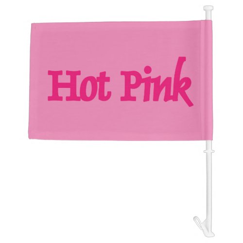 Hot Pink pink car and boat flag