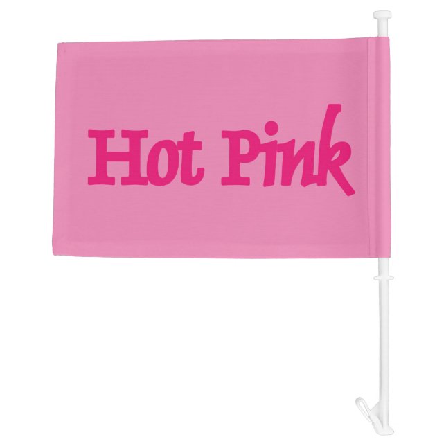Hot Pink pink car and boat flag (Back)