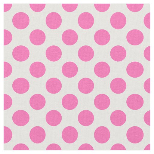 Hot Pink Polka Dot Fabric
