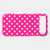 Hot Pink Polka Dot Iphone 4/4S Case (Back (Horizontal))