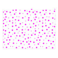Hot Pink Polka Dots (Add 2nd Color) Postcard