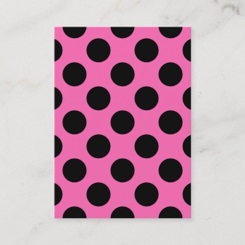 Hot Pink Polka Dots Business Cards