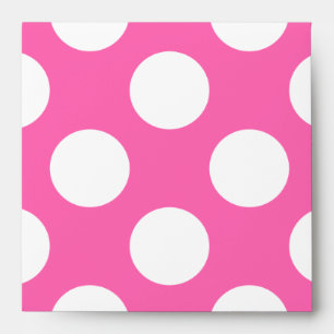 Hot Pink Polka Dots Envelope