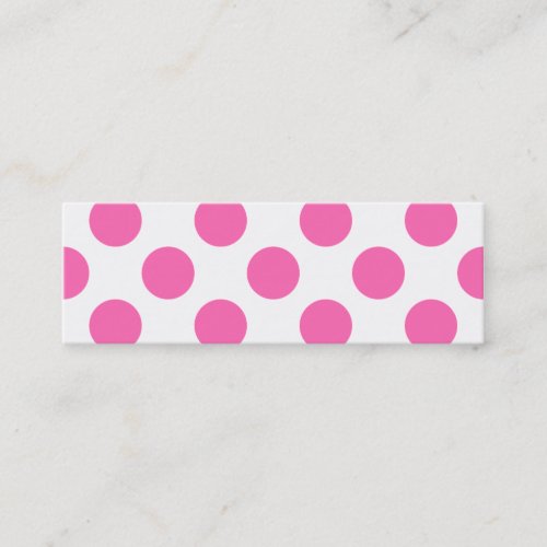 Hot Pink Polka Dots Business Card