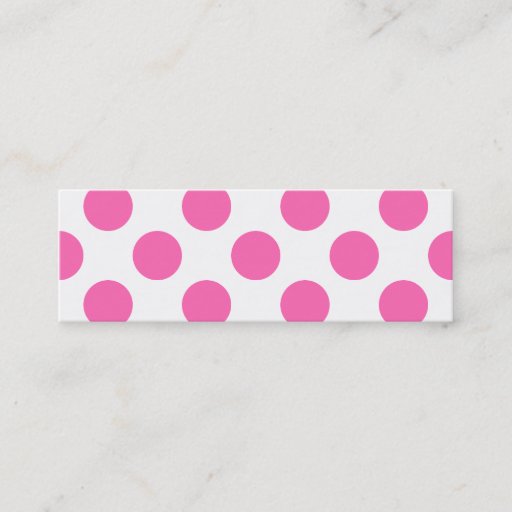 Customizable Hot Pink Polka Dots Business Card
