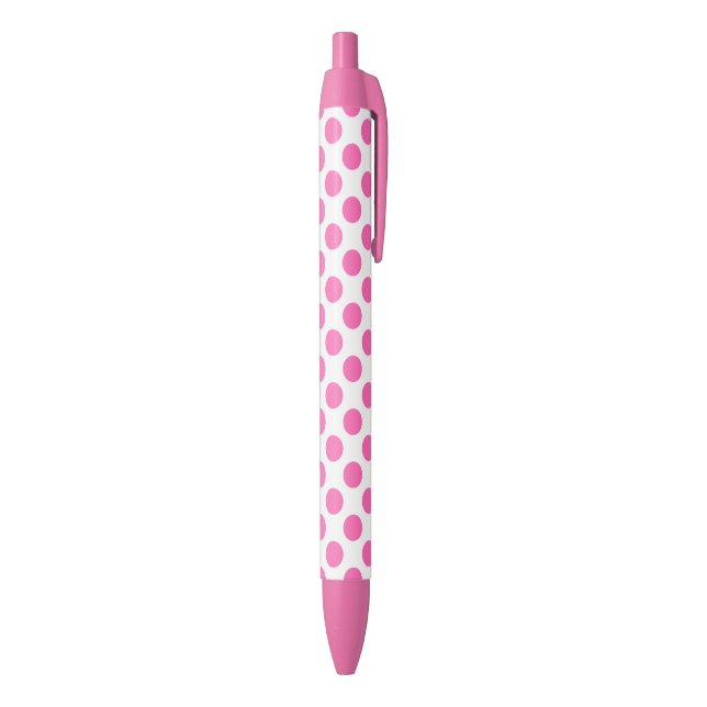 Hot Pink Polka Dots Pen (Bottom (Vertical))