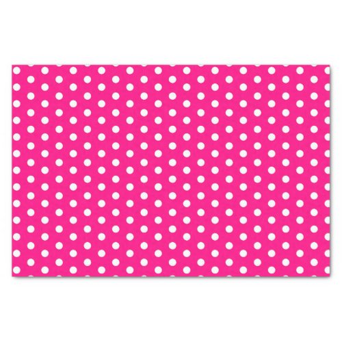 Hot Pink Polka Dots Tissue Paper
