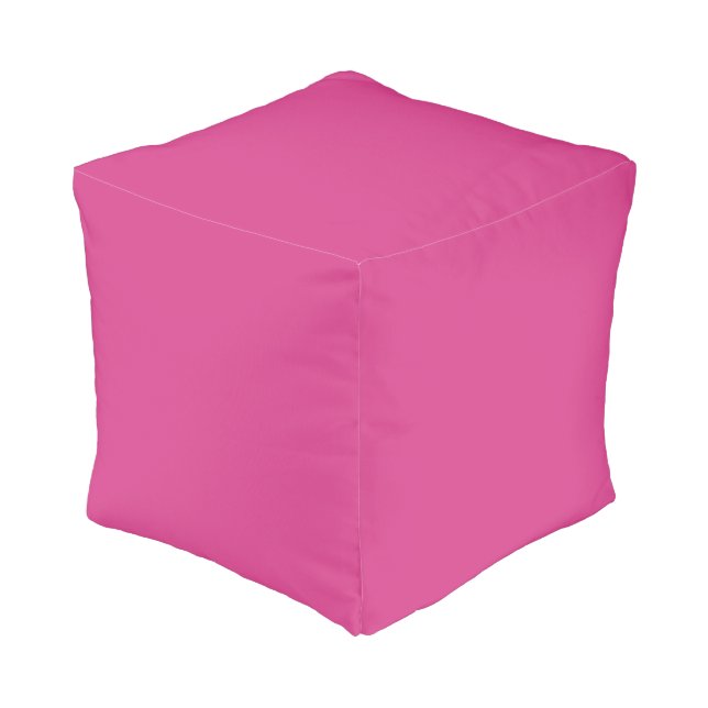 Hot Pink Pouf (Angled Front)