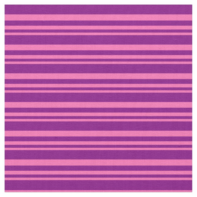 Hot Pink & Purple Lines/Stripes Pattern Fabric (Close Up)