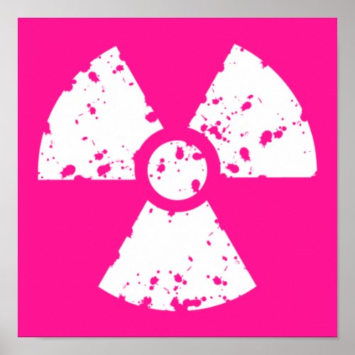 Hot Pink Radioactive sign