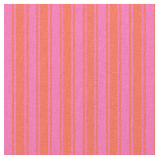 Hot Pink & Red Striped/Lined Pattern Fabric