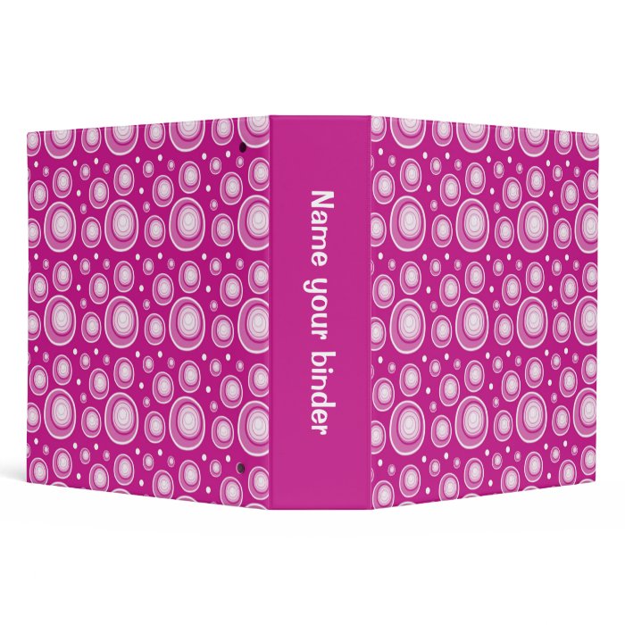 The Retro Dots pattern adds a stylish look to your binder,your best