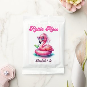 Hot Pink Retro Flamingo Pool Party Bachelorette Margarita Drink Mix