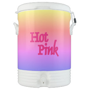 Hot Pink reverse beverage cooler 10 gallon