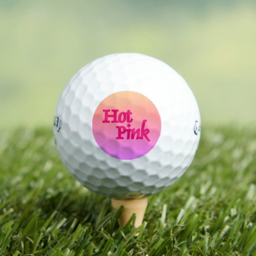 Hot Pink reverse Callaway Supersoft golf balls 12
