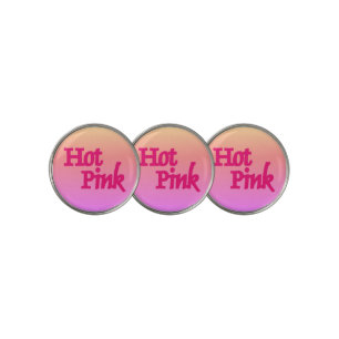 Hot Pink reverse golf ball markers