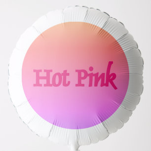 Hot Pink reverse helium balloon