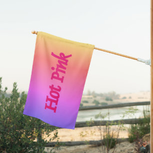 Hot Pink reverse house flag