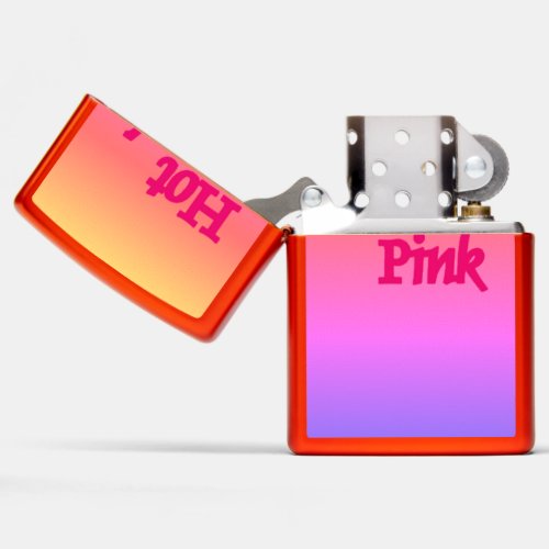 Hot Pink reverse iridescent Zippo lighter