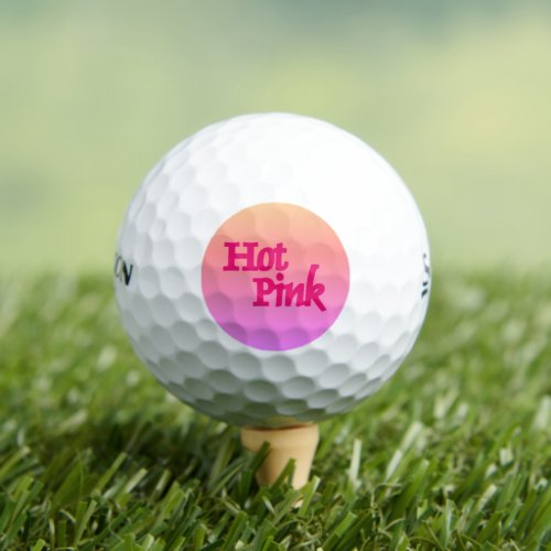 Hot Pink reverse Srixon Soft Feel golf balls 12 pk