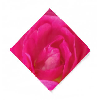 Hot Pink Rose Bandana Kids