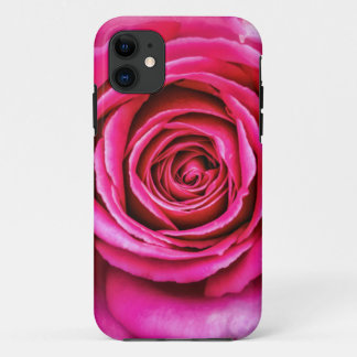 Hot Pink Rose iPhone 11 Case