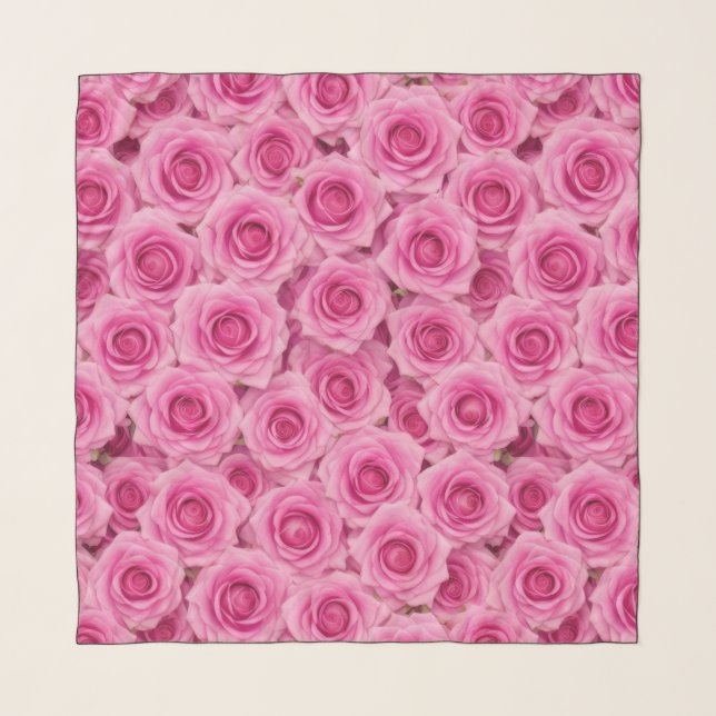 Hot Pink Rose Scarf (Front)