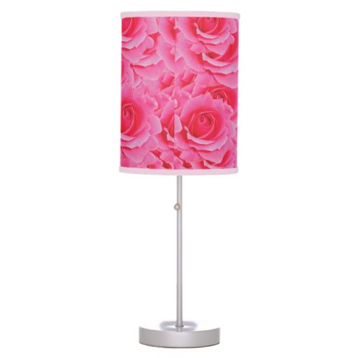 Hot Pink Roses Lamp | Zazzle