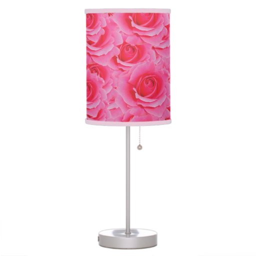 Hot Pink Roses Lamp | Zazzle