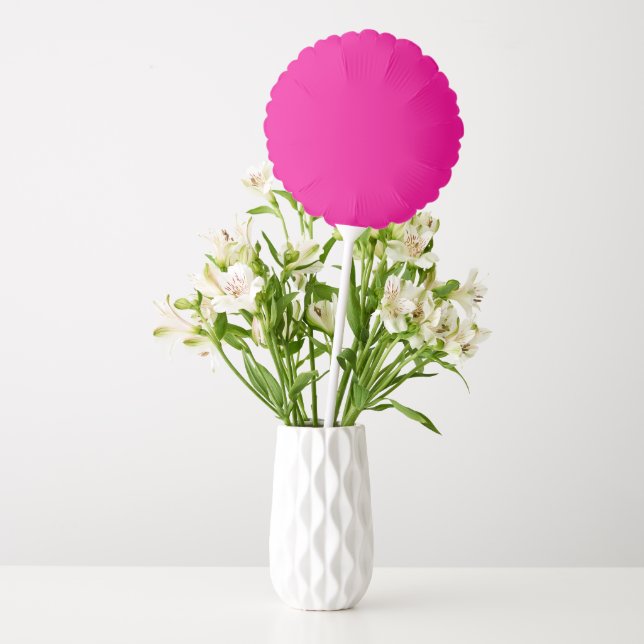 Hot Pink Round Balloon for Special Events (Vase)