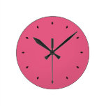 Hot Pink Round Clock Hot Pink Round Clock